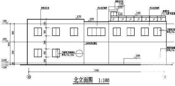 2层花园会所建筑施工套CAD图纸（节能型）(框架结构) - 4