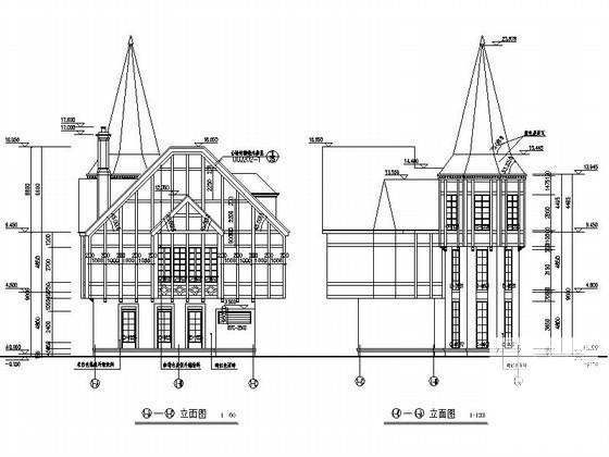 2层高级会所建筑CAD施工图纸(节点详图) - 5