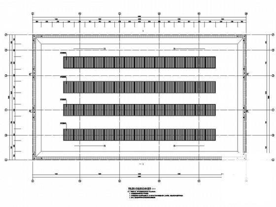 学校篮球馆钢结构屋顶网架结构CAD施工图纸(太阳能集热系统) - 2