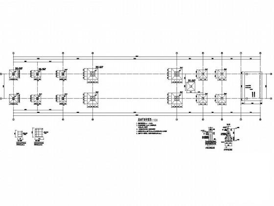 钢结构新能源汽车公司大门结构CAD施工图纸（建筑图纸） - 2
