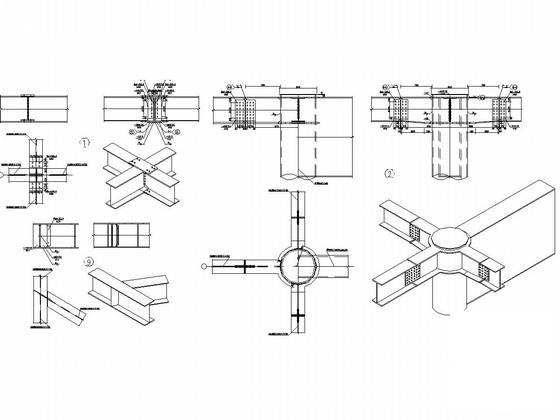 钢结构新能源汽车公司大门结构CAD施工图纸（建筑图纸） - 4