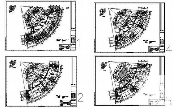6层高级会所建筑CAD施工图纸(卫生间详图) - 2