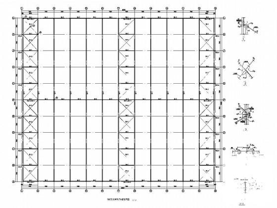 门式刚架结构建材公司成品库房结构CAD施工图纸(预应力混凝土管桩) - 2