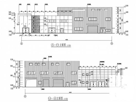 2层局部3层钢框架结构东风日产研发中心结构CAD施工图纸（建筑图纸） - 1