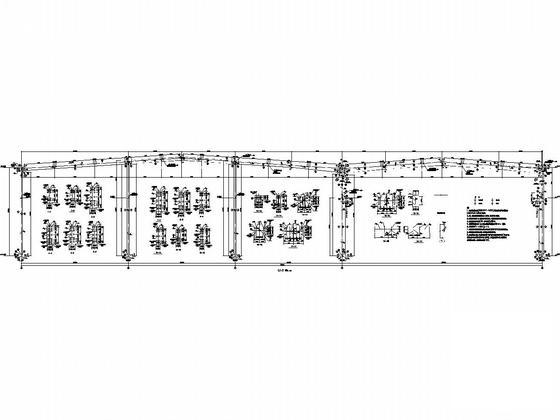 石墨电极焙烧浸渍车间及附房结构CAD施工图纸（建筑图纸） - 4