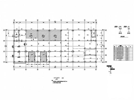 2层劲性钢骨柱框架结构服务设施建筑结构CAD施工图纸 - 4