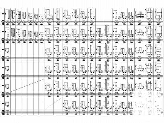 28层抗震7度剪力墙结构住宅楼结构CAD施工图纸（地下两层）(梁平法配筋图) - 5