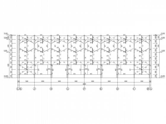 重型格构柱门式钢架厂房结构CAD施工图纸（独立基础） - 4