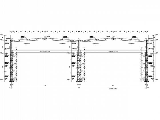重型格构柱门式钢架厂房结构CAD施工图纸（独立基础） - 5