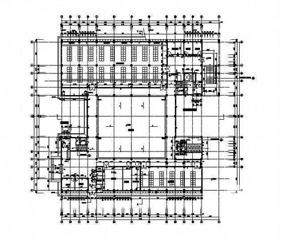 华南大学校区院系办公实验楼建筑施工及装修CAD施工图纸 - 3