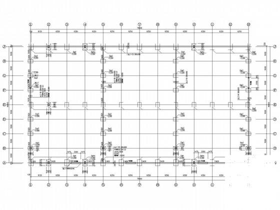 独立基础40米跨门式刚架厂房结构CAD施工图纸(建施)(平面布置图) - 2