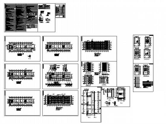 4层教学楼建筑CAD施工图纸 - 3