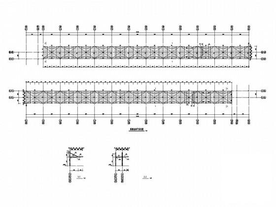 两栋局部2层门式刚架钢结构工业厂房结构CAD施工图纸 - 3
