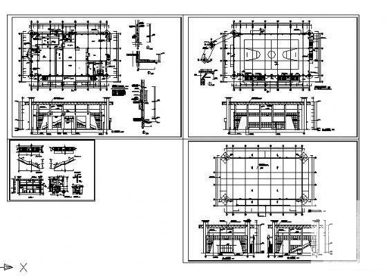 小型室内操场建筑设计CAD施工图纸 - 4