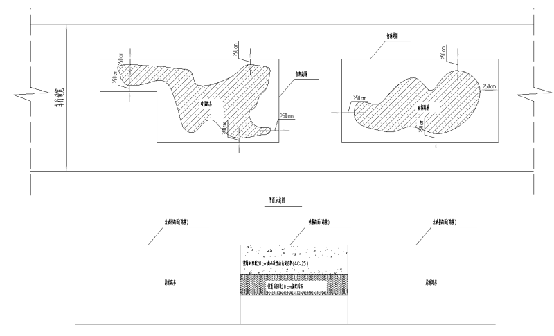 路基破损处理大样图