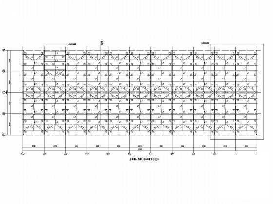 24米高低跨门式刚架生产车间结构CAD施工图纸（建筑图纸） - 4