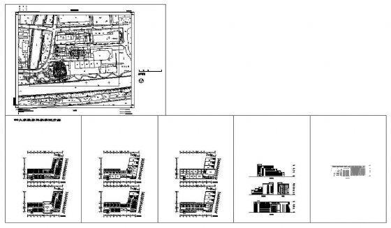 6层大学教学楼建筑方案带效果图纸(框架结构) - 3