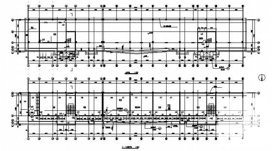 框架结构中学6层教学楼建筑施工CAD图纸 - 3