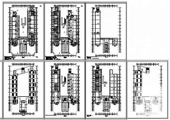 5层教学楼建筑施工CAD图纸(卫生间详图) - 3