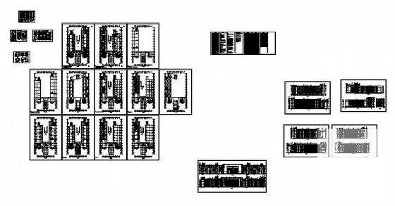 5层教学楼建筑施工CAD图纸(卫生间详图) - 4