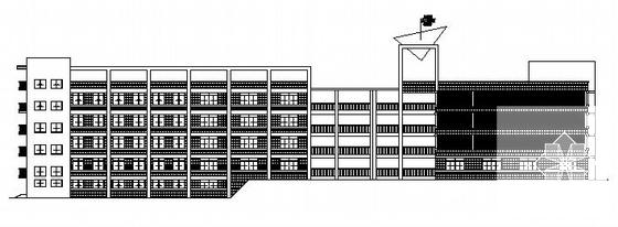 高校5层工业实训中心建筑施工CAD图纸 - 2