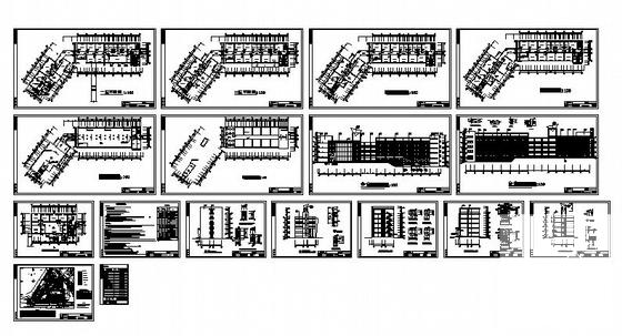 高校5层工业实训中心建筑施工CAD图纸 - 4