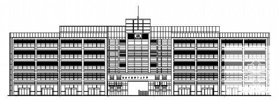 框架4层中学综合楼建筑CAD施工图纸 - 1