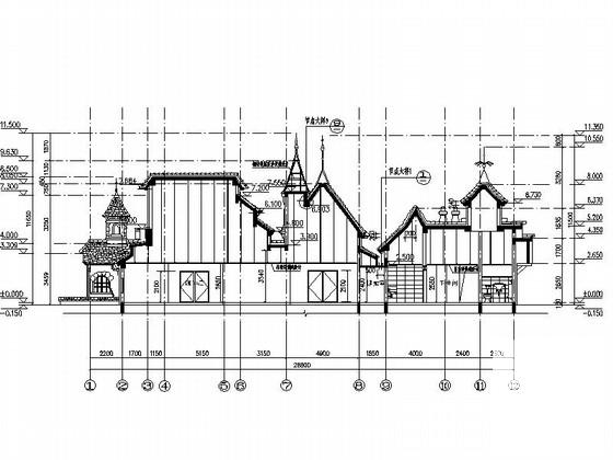 2层欧式风格咖啡店建筑设计CAD施工图纸(平面图) - 2