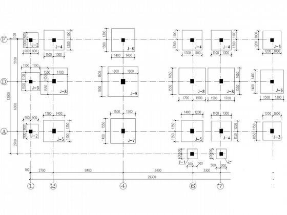 灾后重建4层框架农资配送中心结构CAD施工图纸 - 2