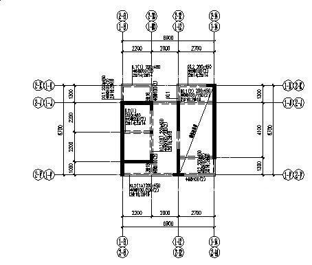 22层桩基础剪力墙住宅楼结构CAD施工图纸(平面布置图) - 3