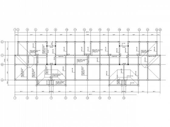 6层加阁楼框架安置小区结构CAD施工图纸(建施)(基础拉梁配筋) - 5