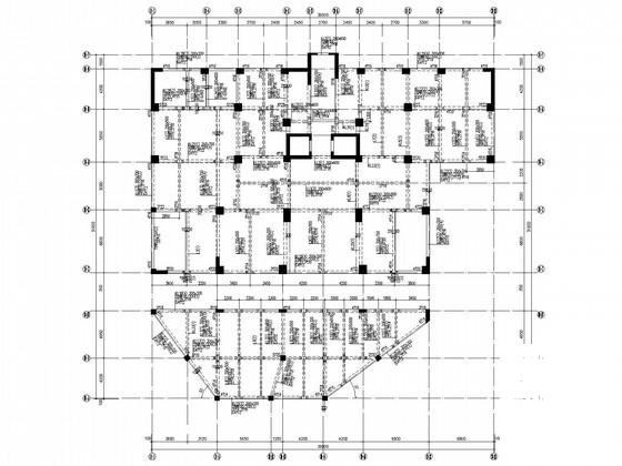 15层框剪住宅楼结构CAD施工图纸 - 1