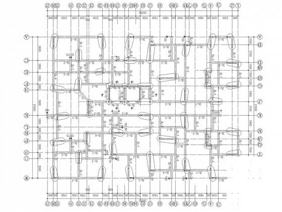 18层纯剪力墙经济适用房结构CAD施工图纸（桩基础）(平面布置图) - 2