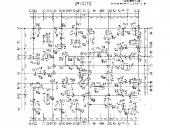 18层纯剪力墙经济适用房结构CAD施工图纸（桩基础）(平面布置图) - 4