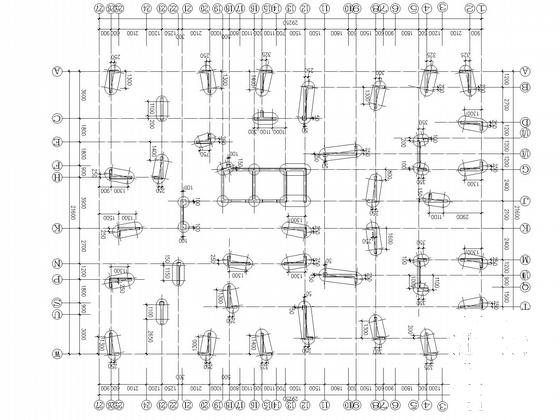 18层纯剪力墙经济适用房结构CAD施工图纸（桩基础）(平面布置图) - 5