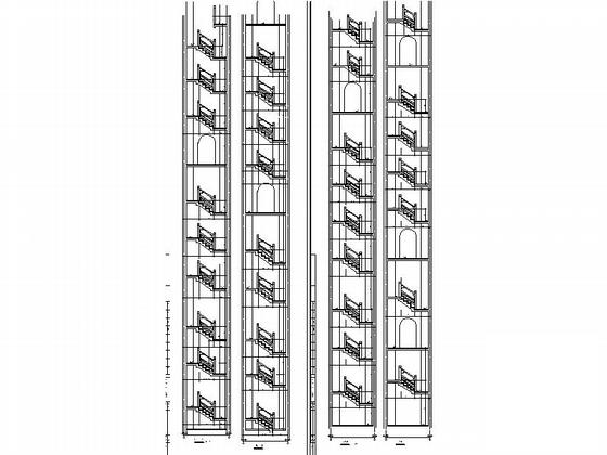 7层八角重檐仿古佛塔建筑施工CAD图纸 - 4