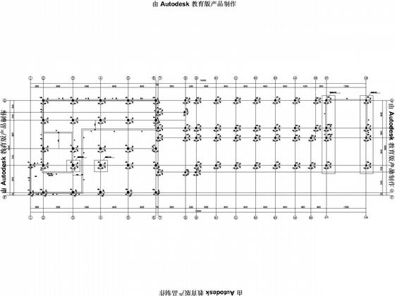 中学体育馆及实验楼建设项目框架结构CAD施工图纸(基础平面布置) - 5