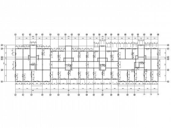 17层带地下室剪力墙综合住宅楼结构CAD施工图纸(筏板平面配筋图) - 3