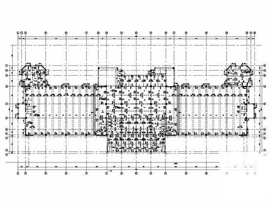 4层框架剪力墙结构运动中心结构CAD施工图纸 - 4