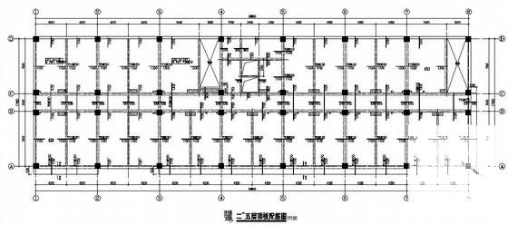 6层框架结构商住楼结构CAD施工图纸（建筑图纸附电算计算书） - 1