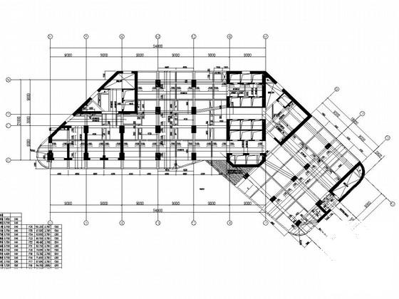 55层框架剪力墙国际大厦部分梁板结构CAD施工图纸 - 2