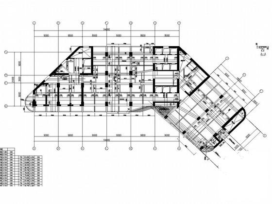 55层框架剪力墙国际大厦部分梁板结构CAD施工图纸 - 3