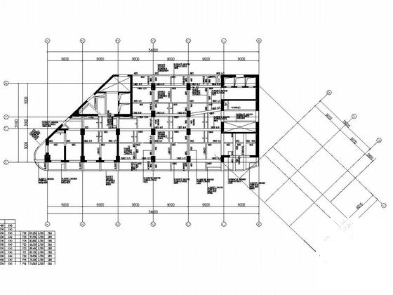 55层框架剪力墙国际大厦部分梁板结构CAD施工图纸 - 4