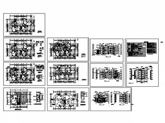 4层九班幼儿园建筑扩初CAD图纸 - 4