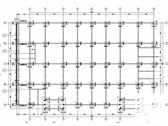 5层框架结构轻钢屋盖健身体育综合馆结构CAD施工图纸（桩基础） - 1