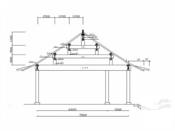 仿古建筑四合院建筑施工CAD图纸(节点详图) - 2