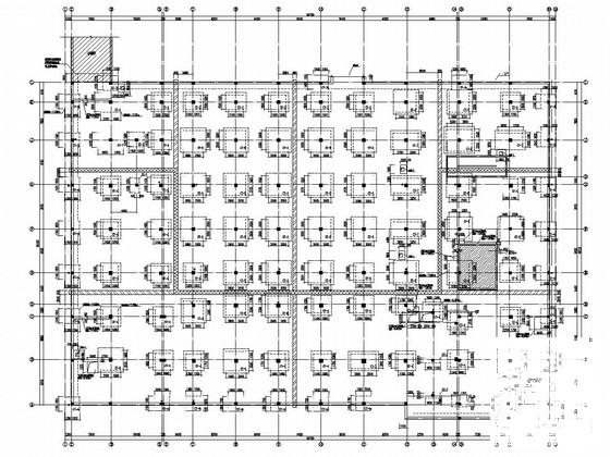 5层框架结构监控中心结构CAD施工图纸 - 1