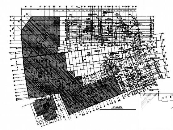 现代高层住宅楼二期4号、5号楼地下室人防建筑施工CAD图纸 - 1