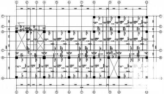 11层框架桩基础办公楼结构CAD施工图纸（65张） - 1