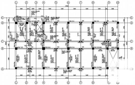 11层框架桩基础办公楼结构CAD施工图纸（65张） - 4